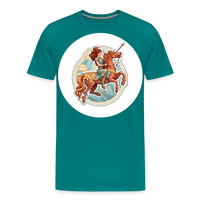 Thumbnail for Men's Symbol Sagittarius Premium T-Shirt - teal