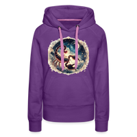 Thumbnail for Women’s Mythical Scorpio Premium Hoodie - purple 