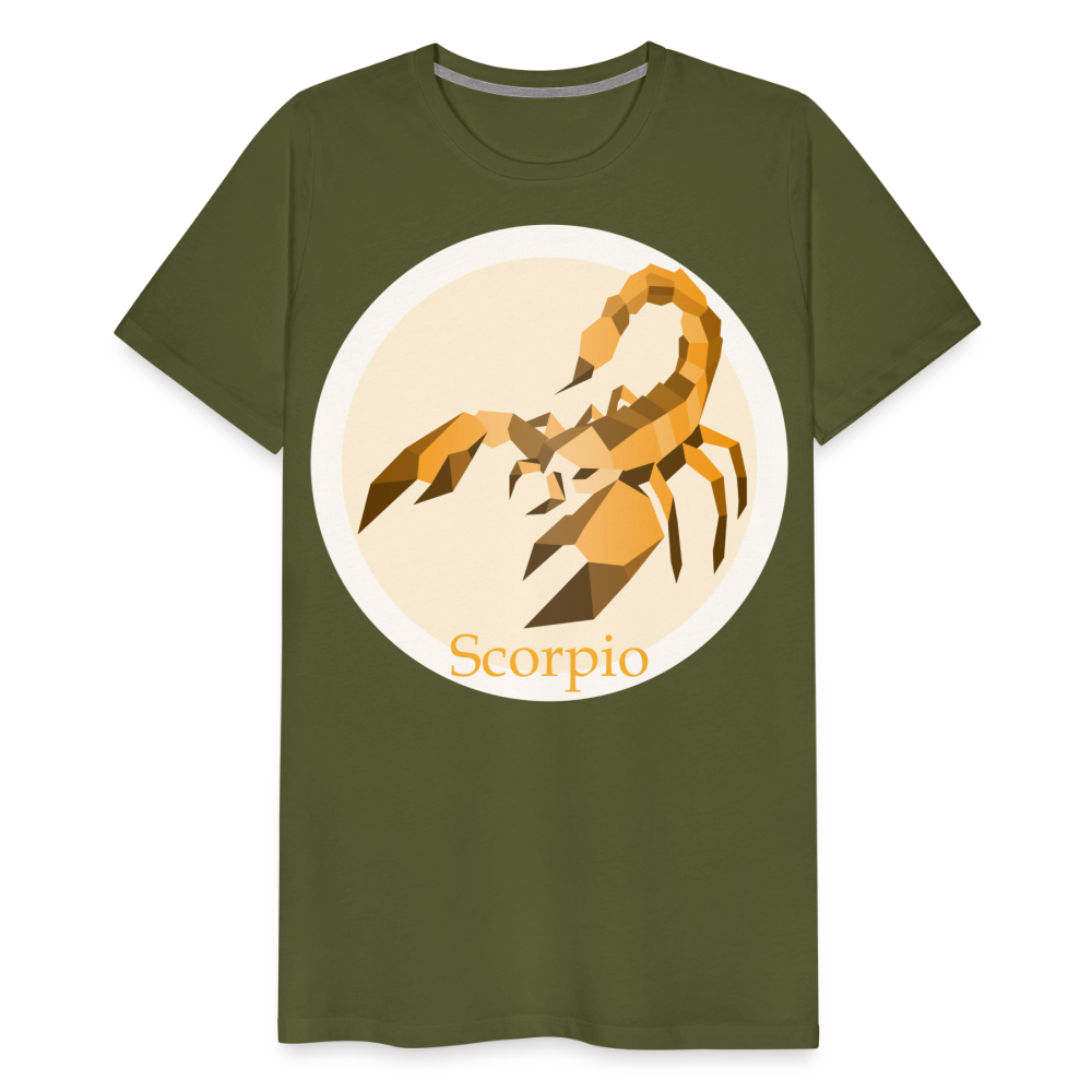 Men's Mosaic Scorpio Premium T-Shirt - olive green