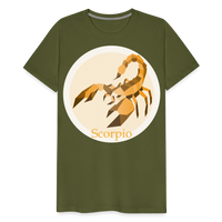 Thumbnail for Men's Mosaic Scorpio Premium T-Shirt - olive green