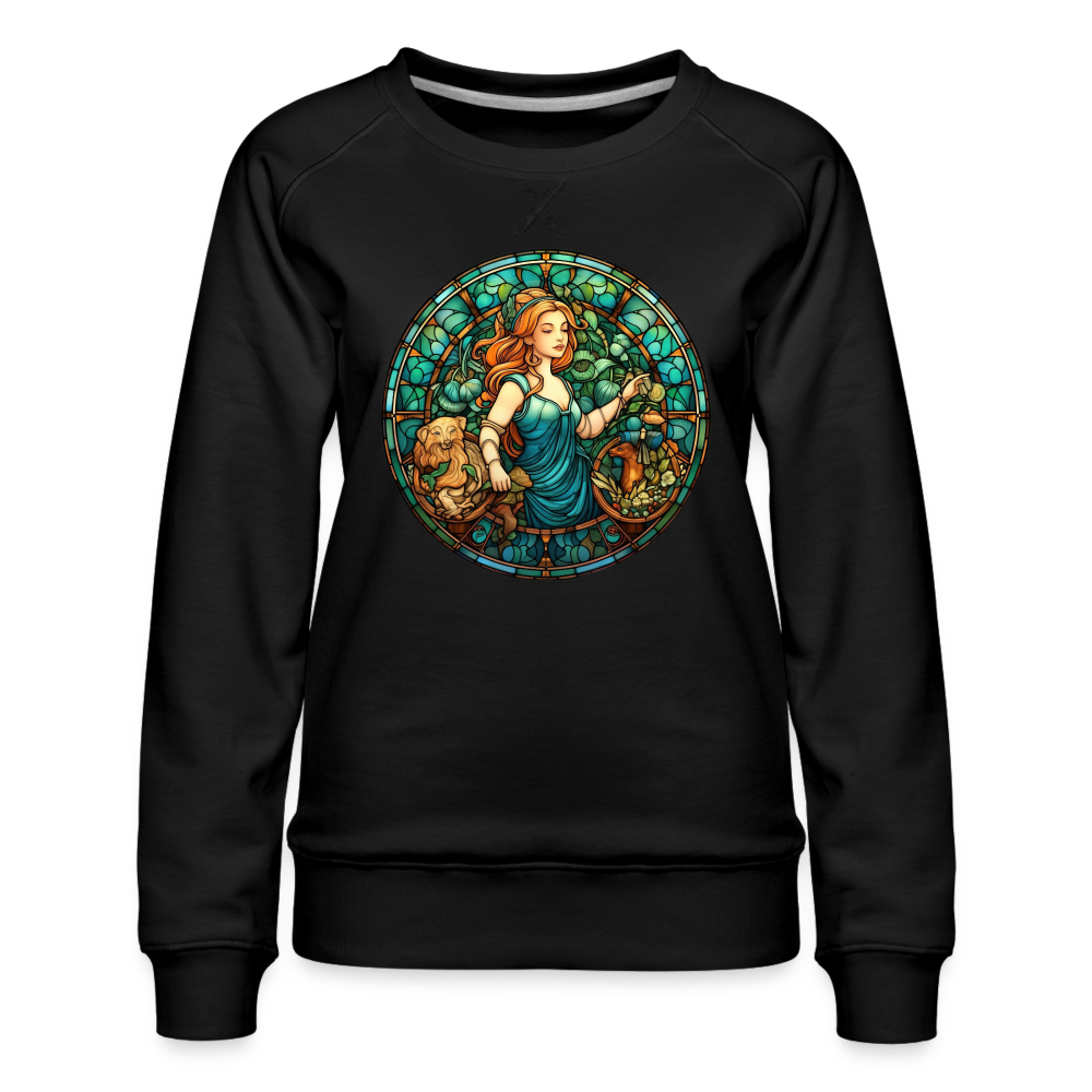 Women’s MosaicVirgo Premium Sweatshirt - black