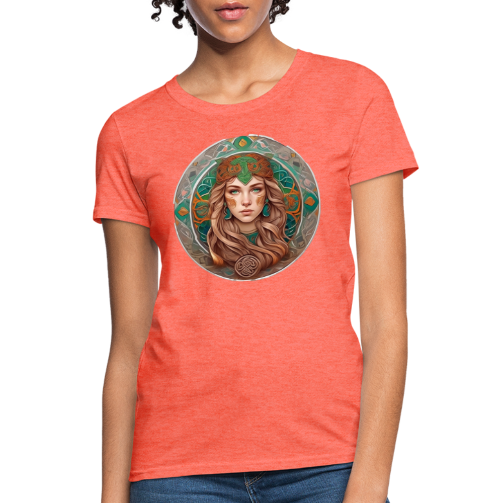 Women's Mythical Virgo T-Shirt - heather coral