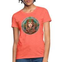 Thumbnail for Women's Mythical Virgo T-Shirt - heather coral