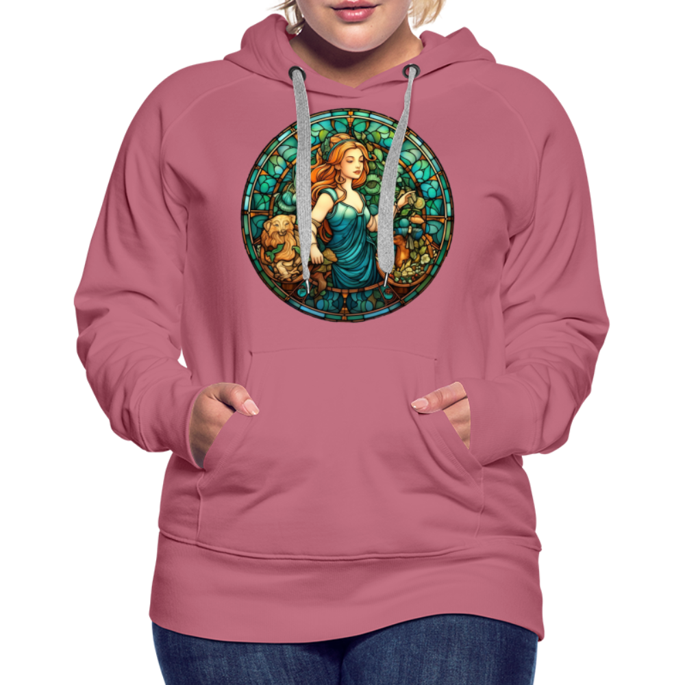 Women’s Mosaic Virgo Premium Hoodie - mauve