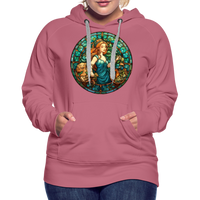 Thumbnail for Women’s Mosaic Virgo Premium Hoodie - mauve