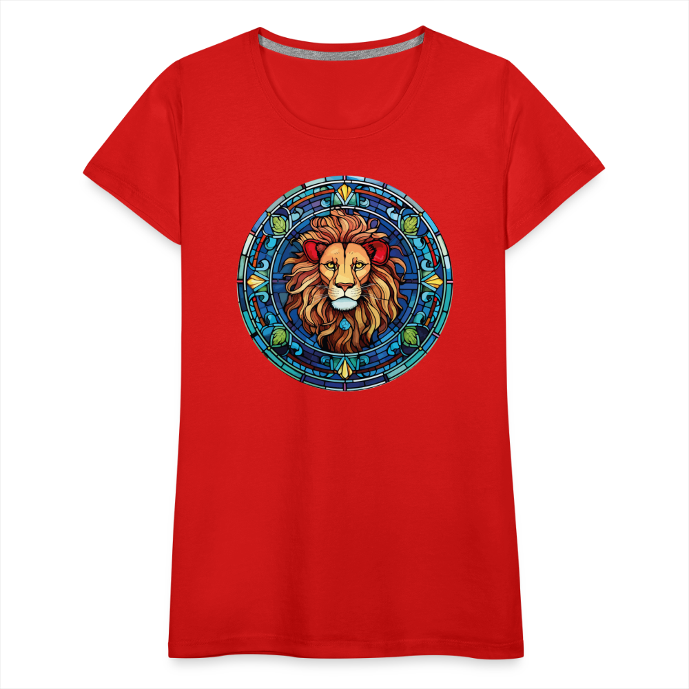 Women's Mosaic Leo Premium T-Shirt - red