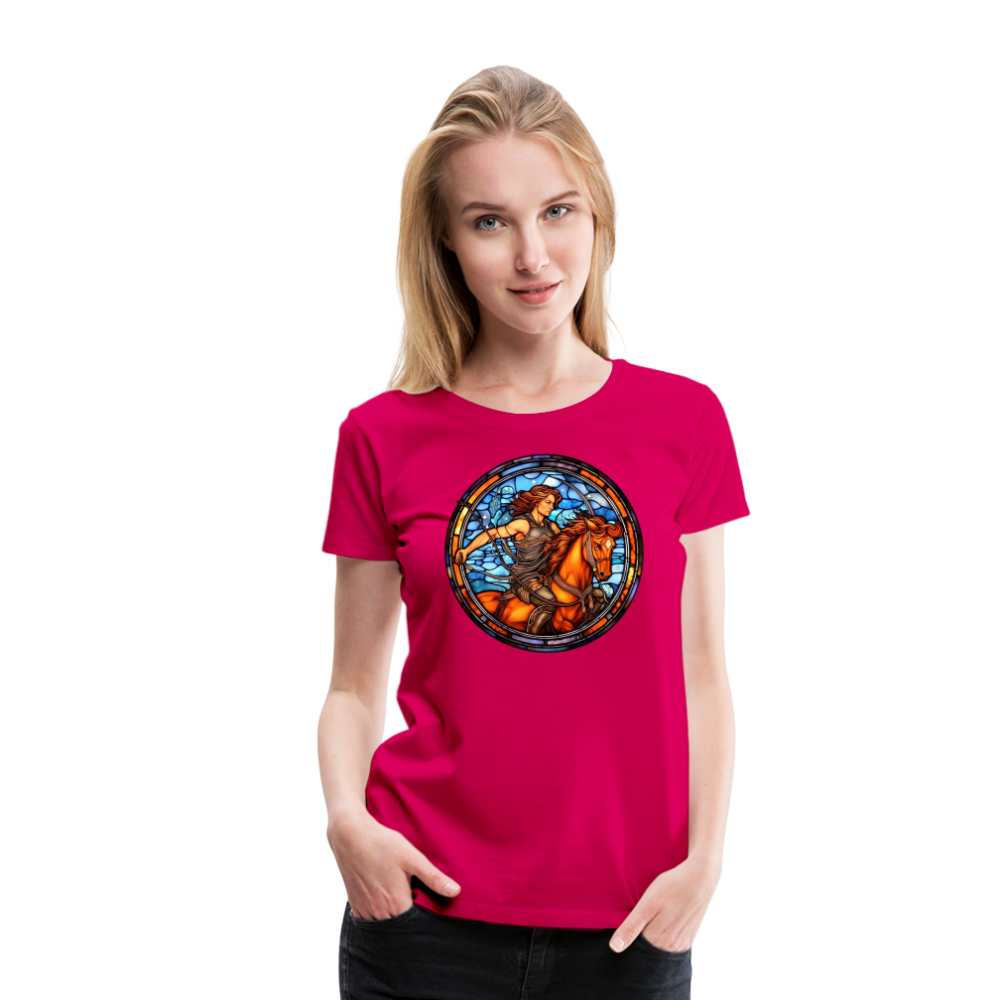 Women’s Mosaic Sagittarius Premium T-Shirt - dark pink