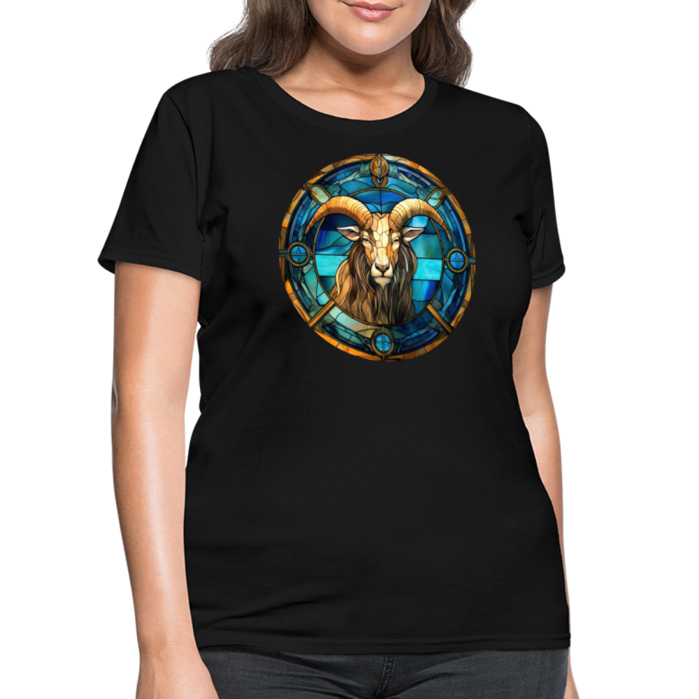 Women's Mosaic Capricorn T-Shirt - black