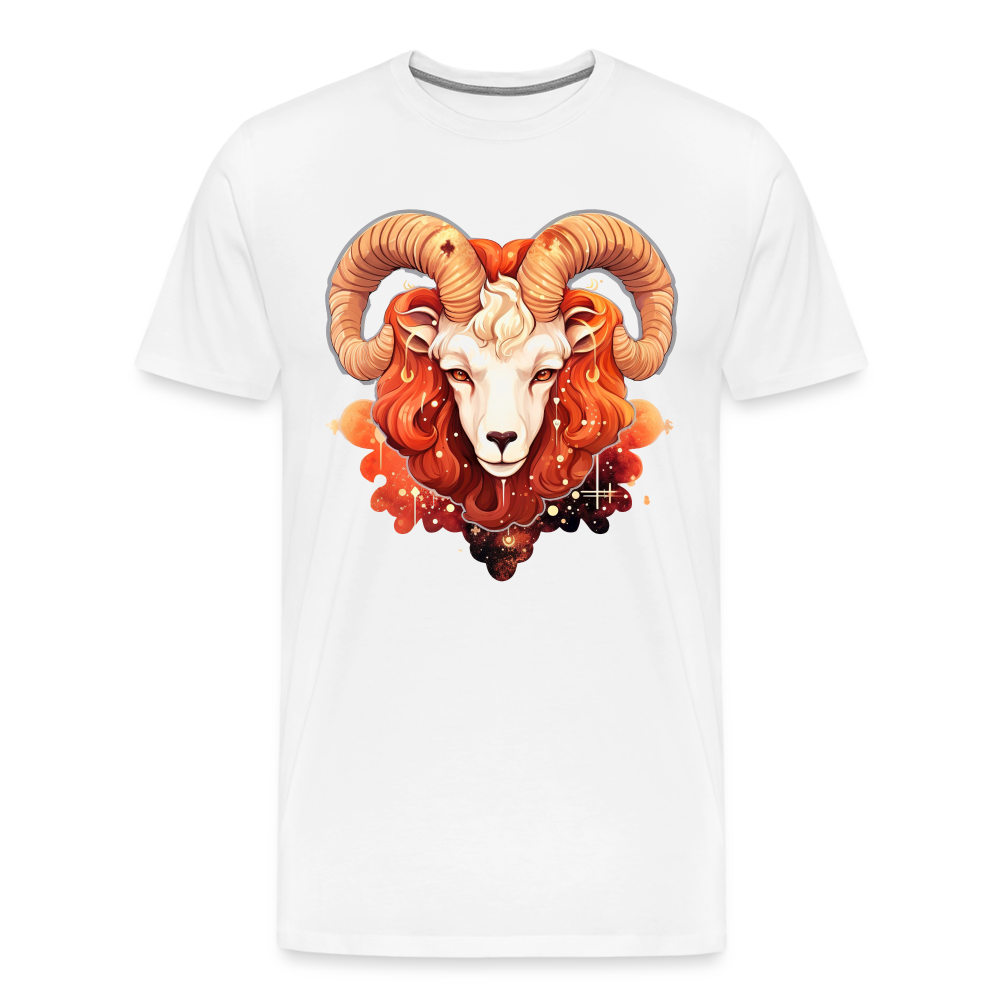 Men's Symbol Aries Premium T-Shirt - white