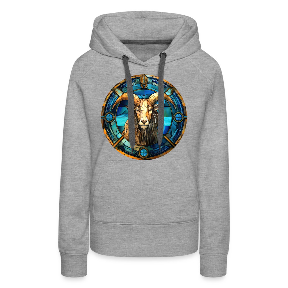 Women’s Mosaic Capricorn Premium Hoodie - heather grey