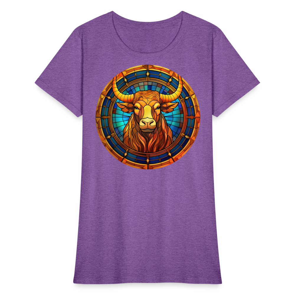 Women's Mosaic Taurus T-Shirt - purple heather