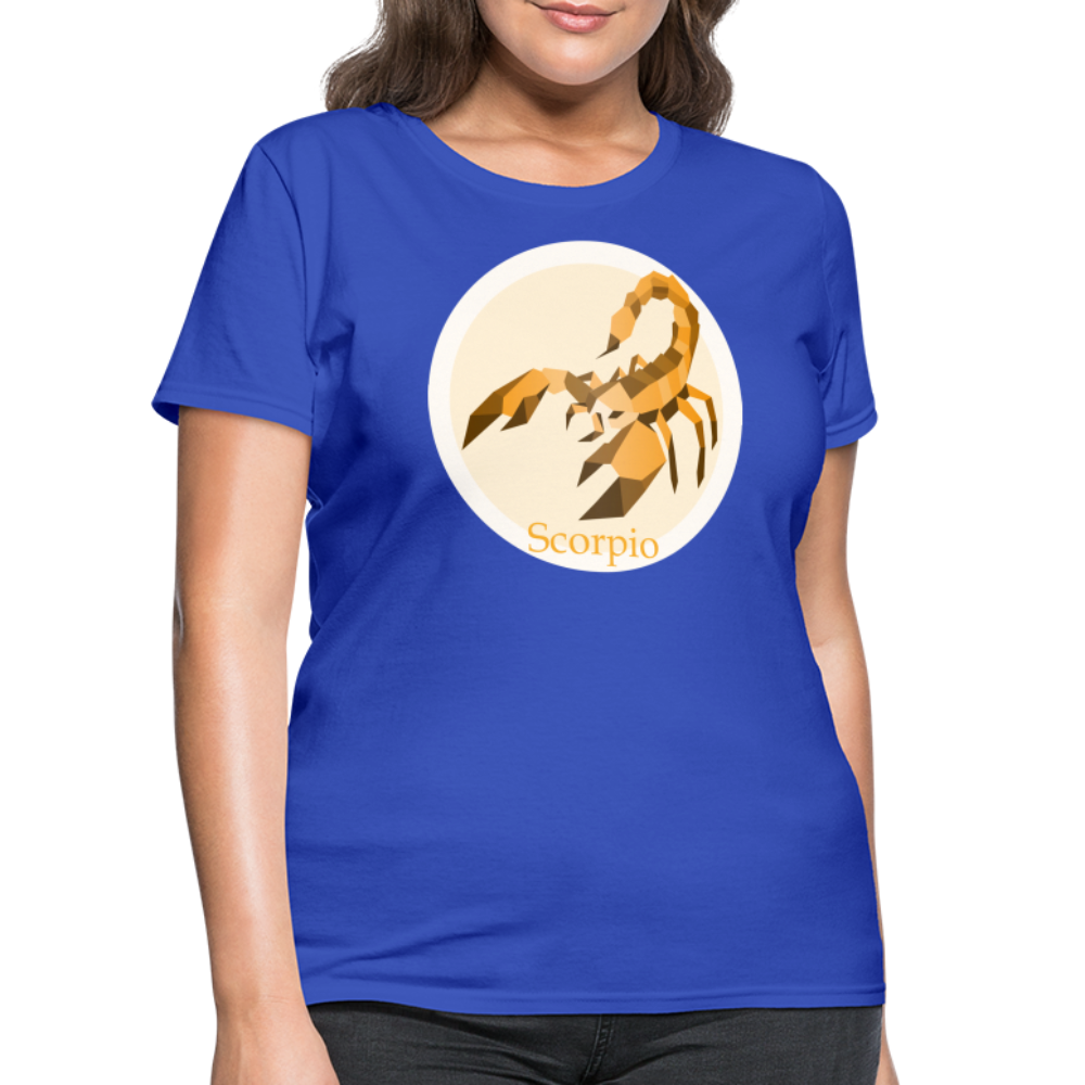 Women's Mosaic Scorpio T-Shirt - royal blue