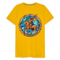 Thumbnail for Men's Mosaic Sagittarius Premium T-Shirt - sun yellow