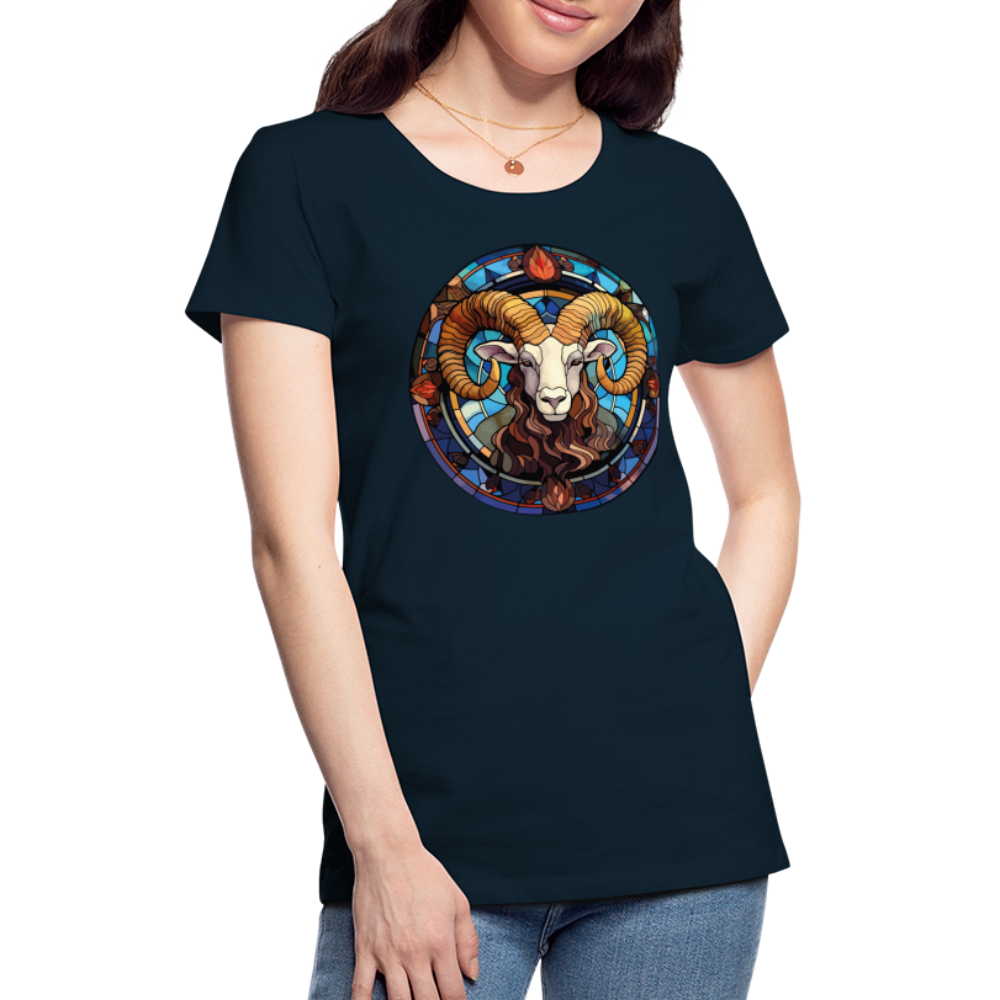 Women’s Mosaic Aries Premium T-Shirt - deep navy