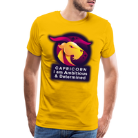 Thumbnail for Men's Glow Capricorn Premium T-Shirt - sun yellow