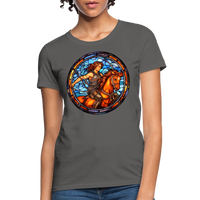 Thumbnail for Women's Mosaic Sagittarius T-Shirt - charcoal