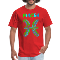 Thumbnail for Men's Power Words Pisces Classic T-Shirt - red