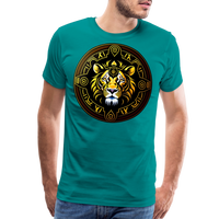 Thumbnail for Men's Mythical Leo Premium T-Shirt - teal