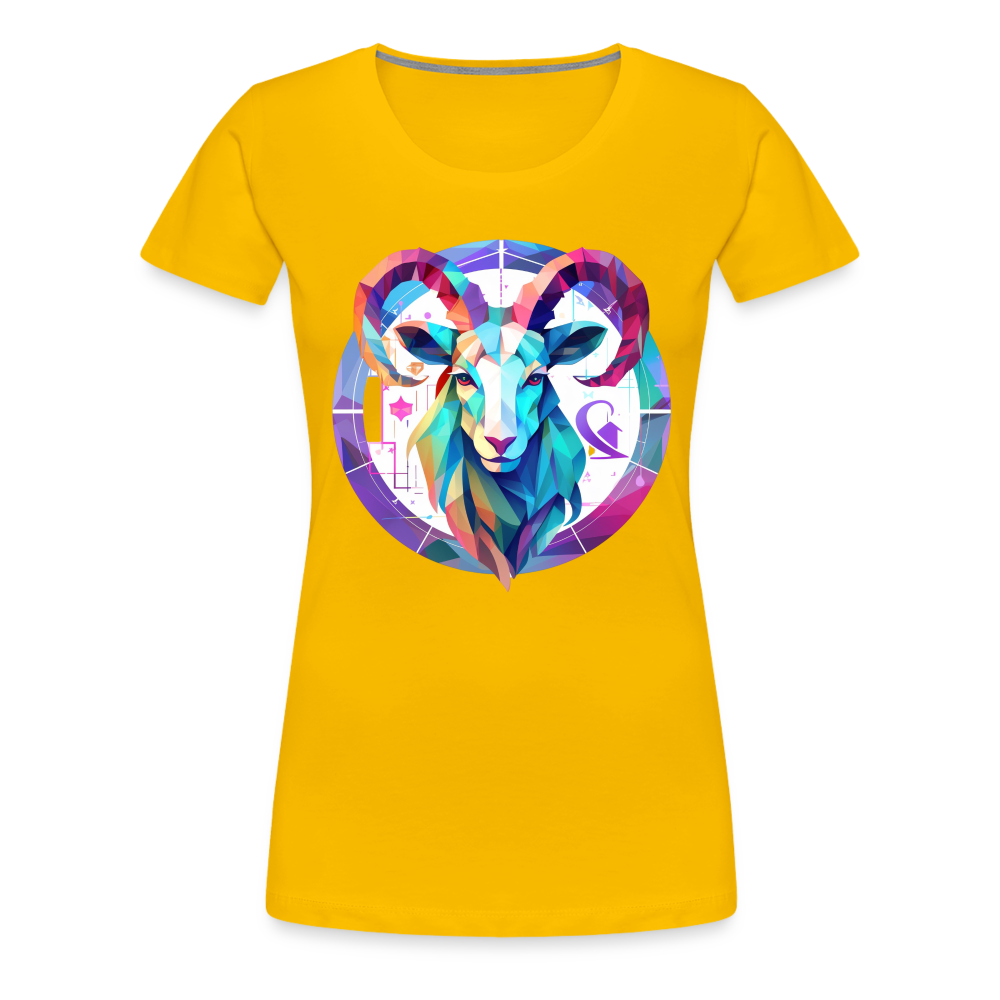 Women’s Mythical Aries Premium T-Shirt - sun yellow