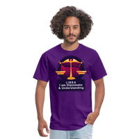 Thumbnail for Men's Glow Libra Classic T-Shirt - purple