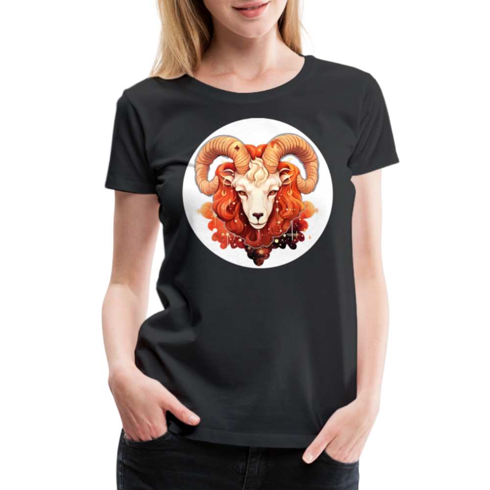 Women’s Symbol Aries Premium T-Shirt - black