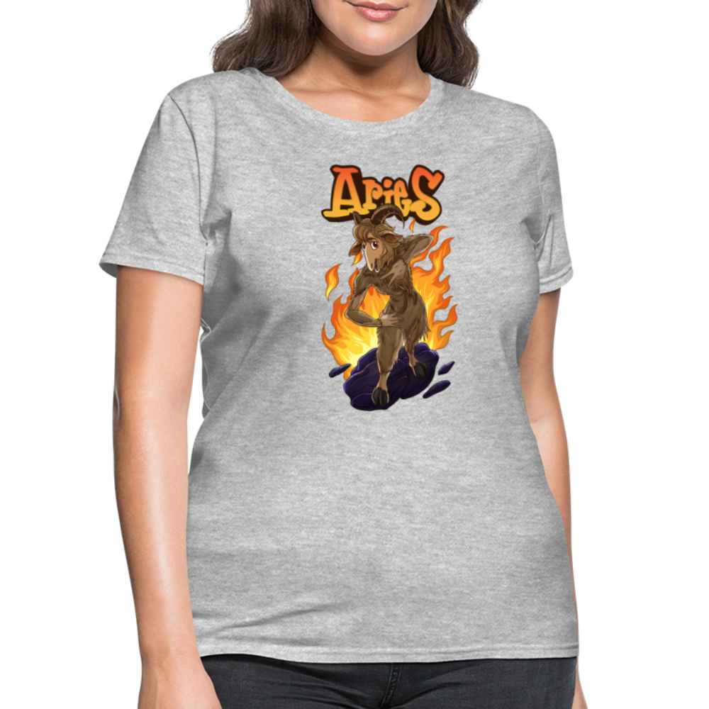 Women's Aries Narihndrab T-Shirt - heather gray