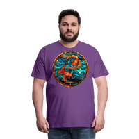 Thumbnail for Men's Mosaic Pisces Premium T-Shirt - purple