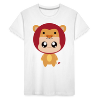 Thumbnail for Kid’s Bobbly Leo Premium Organic T-Shirt - white