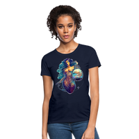 Thumbnail for Women's Mythical Aquarius T-Shirt - navy