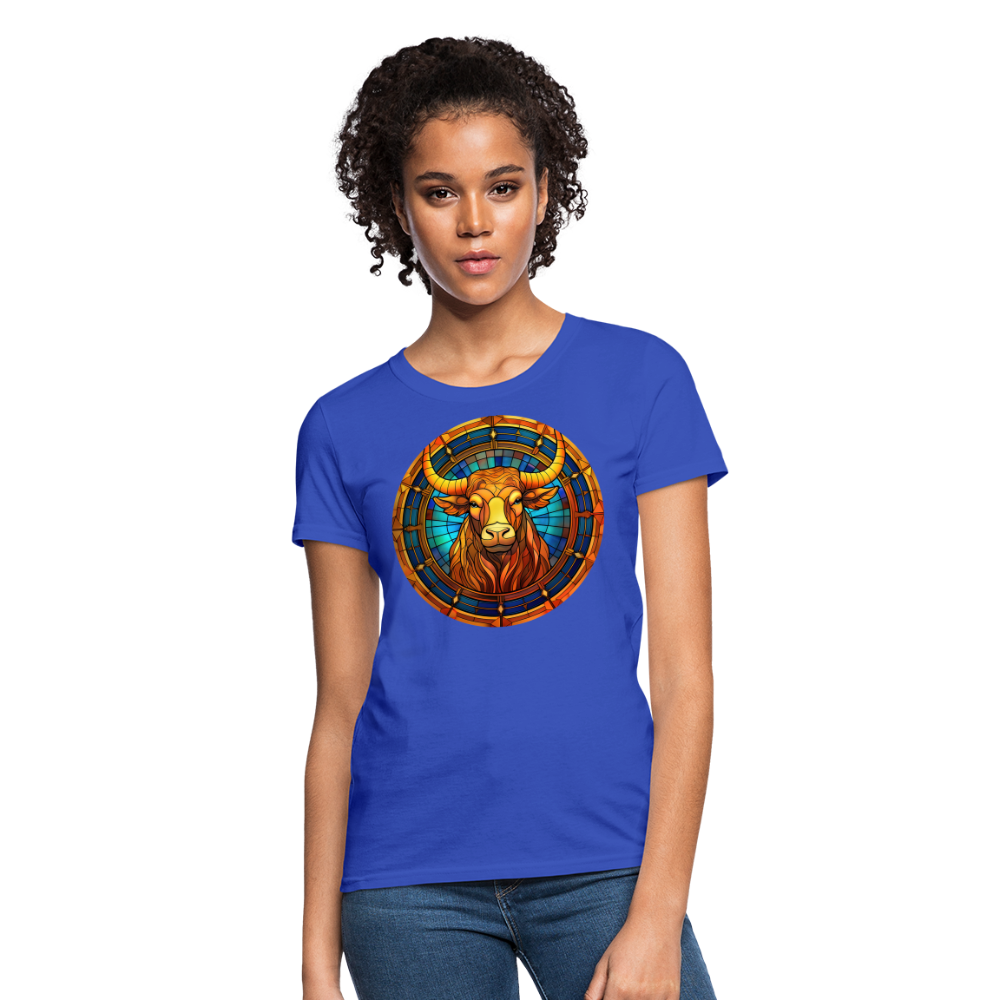 Women's Mosaic Taurus T-Shirt - royal blue