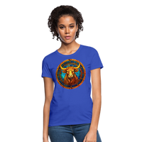 Thumbnail for Women's Mosaic Taurus T-Shirt - royal blue