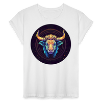 Thumbnail for Women's Magic Taurus Relaxed Fit T-Shirt - white