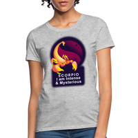 Thumbnail for Women's Glow Scorpio T-Shirt - heather gray