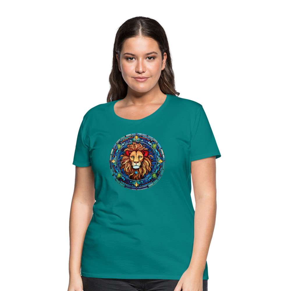 Women's Mosaic Leo Premium T-Shirt - teal