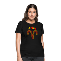 Thumbnail for Women's Power Words Aries T-Shirt - black