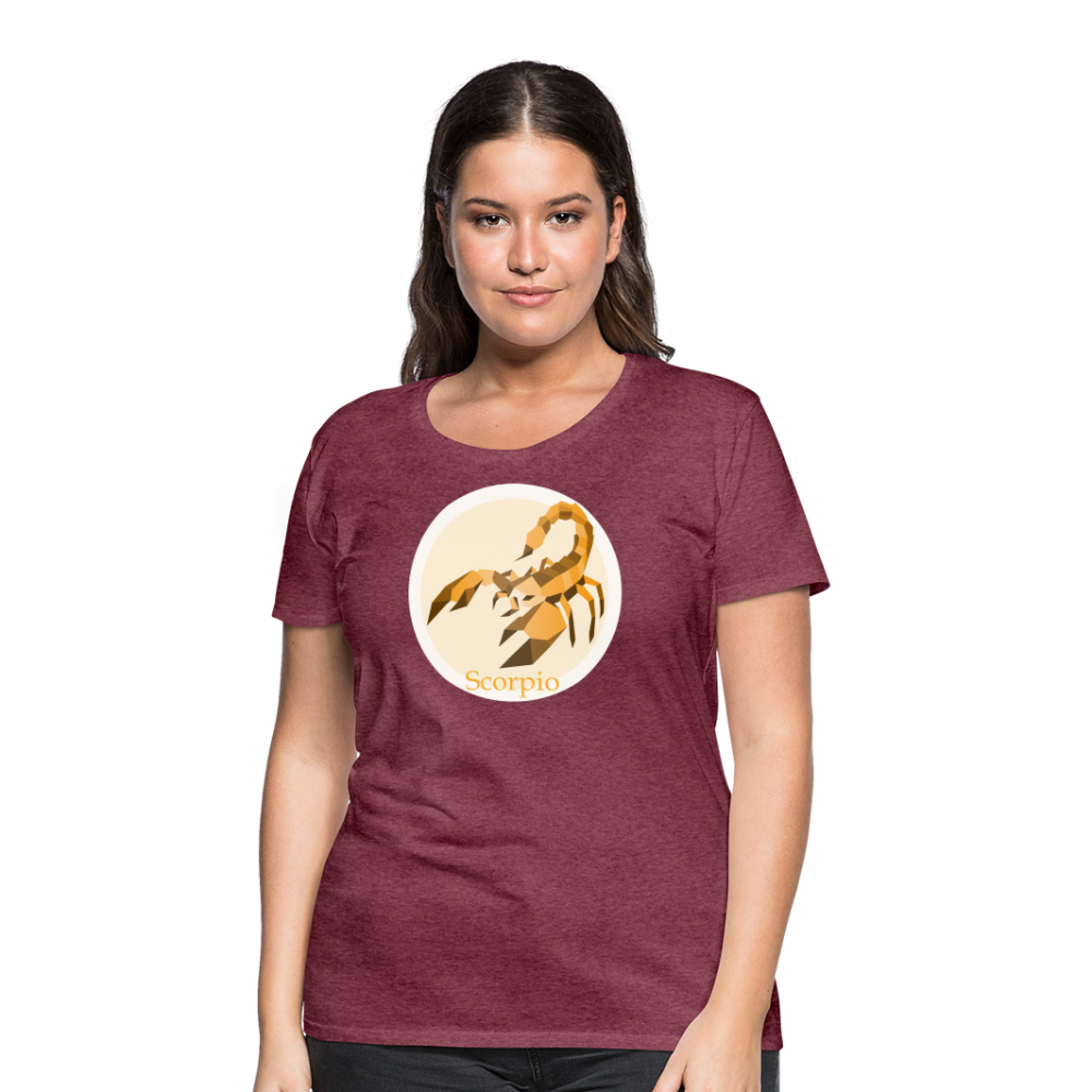 Women’s Mosaic Scorpio Premium T-Shirt - heather burgundy