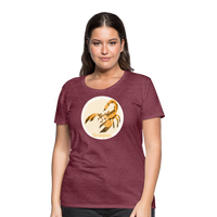 Thumbnail for Women’s Mosaic Scorpio Premium T-Shirt - heather burgundy