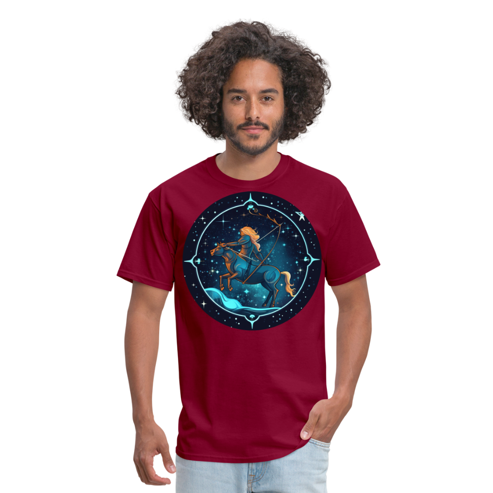 Men's Magic Sagittarius Classic T-Shirt - burgundy