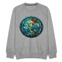 Thumbnail for Men’s Mosaic Aquarius Premium Sweatshirt - heather grey