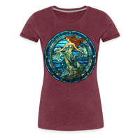 Thumbnail for Women’s Mosaic Aquarius Premium T-Shirt - heather burgundy