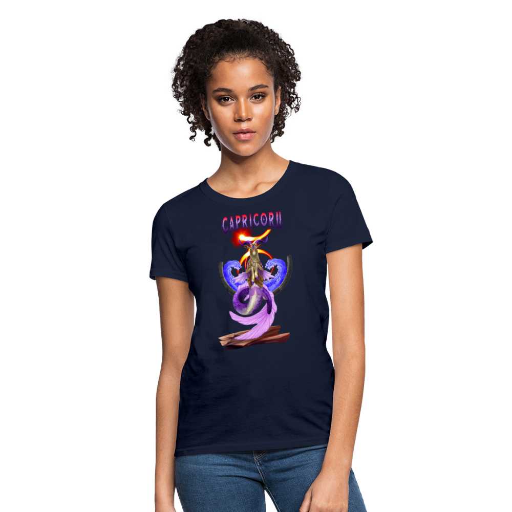 Astral Capricorn Women's T-Shirt - navy