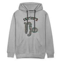 Thumbnail for Men's Power Words Capricorn Premium Hoodie - heather grey