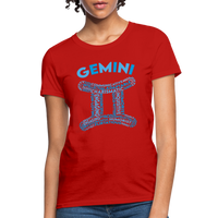 Thumbnail for Women's Power Words Gemini T-Shirt - red