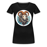 Thumbnail for Women’s Symbol Capricorn Premium T-Shirt - black