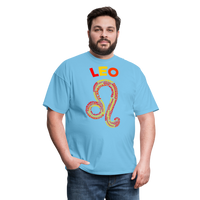 Thumbnail for Men's Power Words Leo Classic T-Shirt - aquatic blue