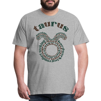 Thumbnail for Men's Power Words Taurus Premium T-Shirt - heather gray