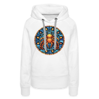 Thumbnail for Women’s Mosaic Cancer Premium Hoodie - white