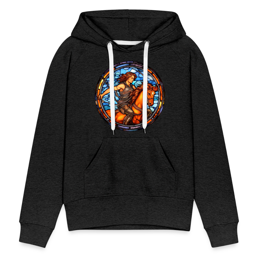 Women’s Mosaic Sagittarius Premium Hoodie - charcoal grey