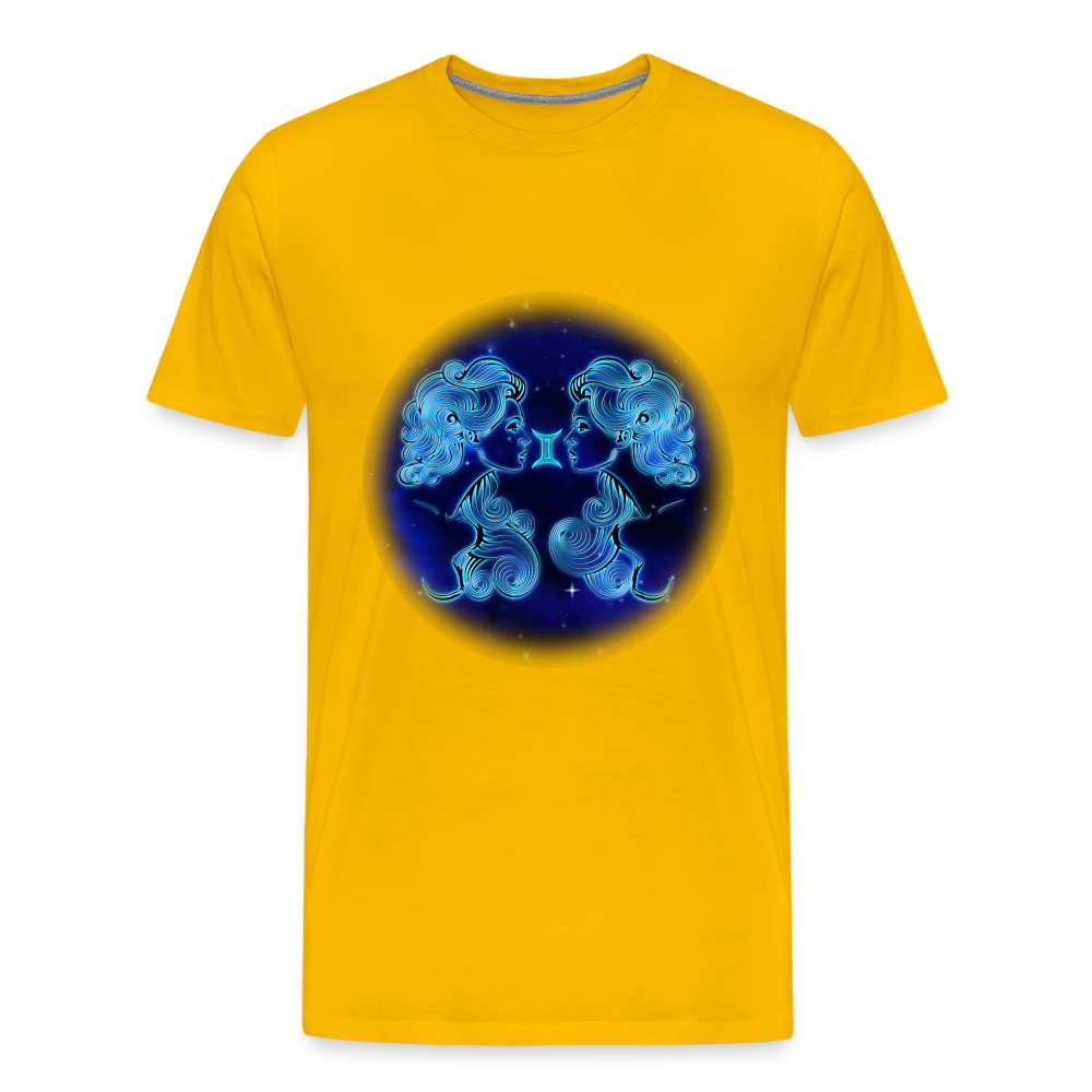 Men's Gemini Premium T-Shirt - sun yellow