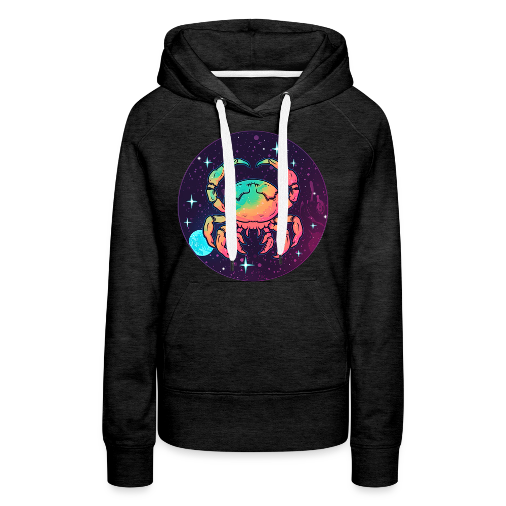 Women’s Mystic Cancer Premium Hoodie - charcoal grey